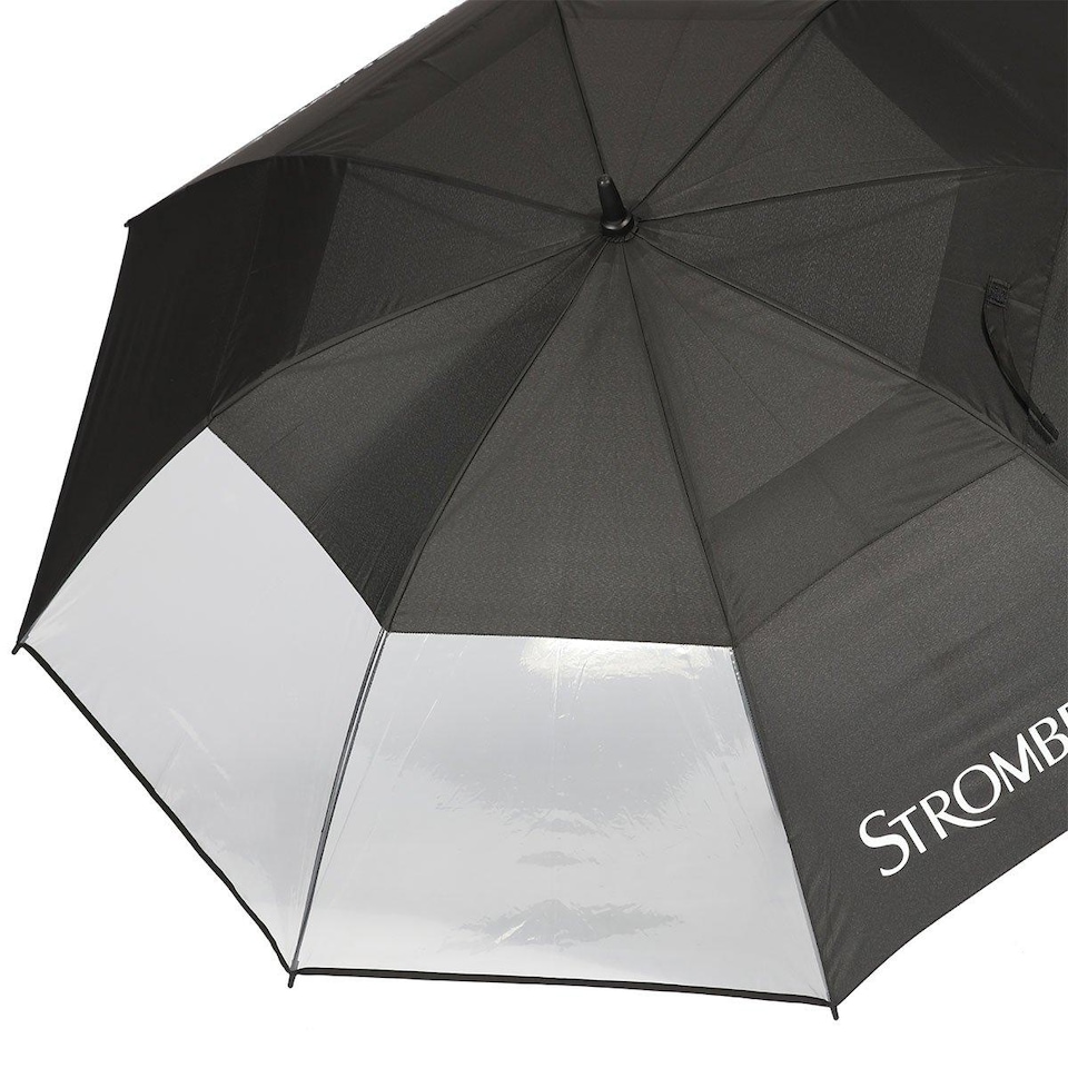 image 1 of Stromberg Clear Panel Golf Umbrella - Black