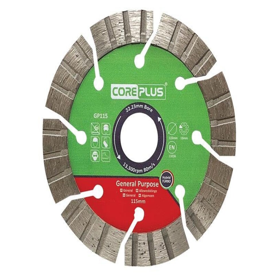 GP115 General-Purpose Hybrid Turbo Diamond Blade 115mm