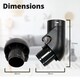 image 2 of Reliapart Black Hose End Connector for Miele S436I S438I S442I 3982544
