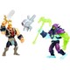 image 2 of He-Man Battle For Eternia Action Figure 2 Pack | Masters of the Universe Collectible MOTU Figures with Weapons & Display Nameplates