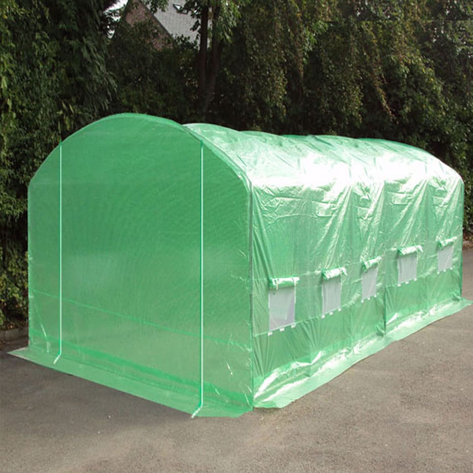 image 1 of 6m x 3.5m Pro Max Polytunnel Greenhouse - Green