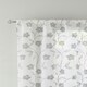 image 2 of Pair of Sienna Grey Floral Trail Embroidery Voile Panels 137 cm (54 inch) Rod Pocket Panels for Bedroom and Living Room