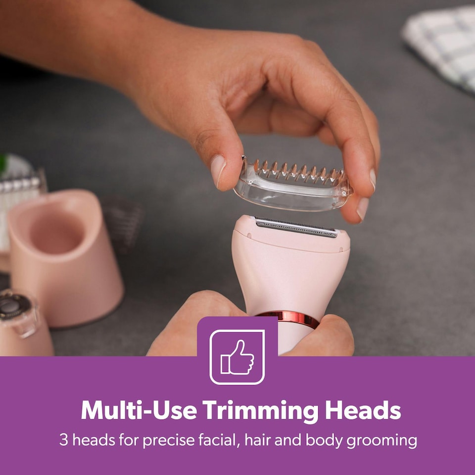 image 1 of GEEPAS 3-in-1 Waterproof Lady Shaver Set