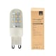 image 1 of ValueLights 3 Pack G9 Clear Plastic Capsule LED 3W Cool White 6500K 300lm Light Bulb