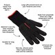 image 2 of Dexam Heat Resistant Grilling Glove Black