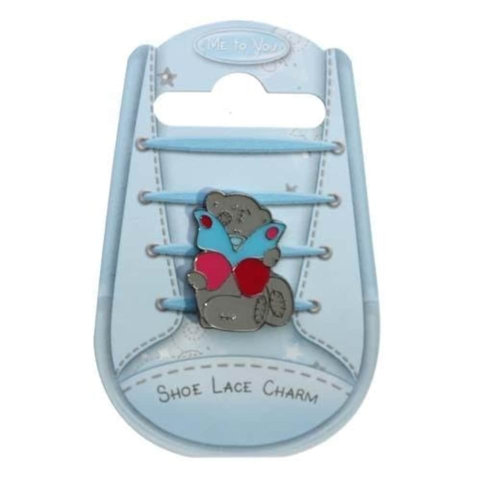 image 1 of Butterfly Me to You Bear Shoe Lace Charm