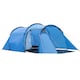 image 1 of Outsunny 3 Man 2 Room Tent Camping Tent With Living Area Air Vents Blue