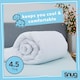 image 2 of Snug Chill Out 4.5 Tog Duvet and Pillow Pair Bundle Set White | Double with Pillow Pair