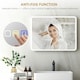 image 6 of HOMCOM 600 x 800 mm Bluetooth Bathroom Mirror with LED Lights Wall Mounted Silver | 80L x 60W x 3.5D cm