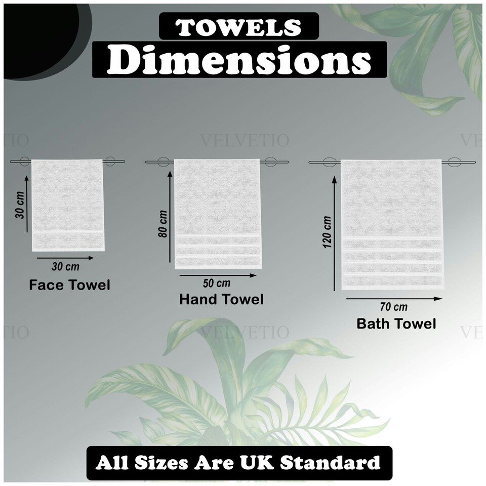 image 1 of VELVETIO 8 Piece Towel Bale Set Boston Shiny Stripe Pattern - 100% Cotton, 450 GSM Pink | Blush Pink