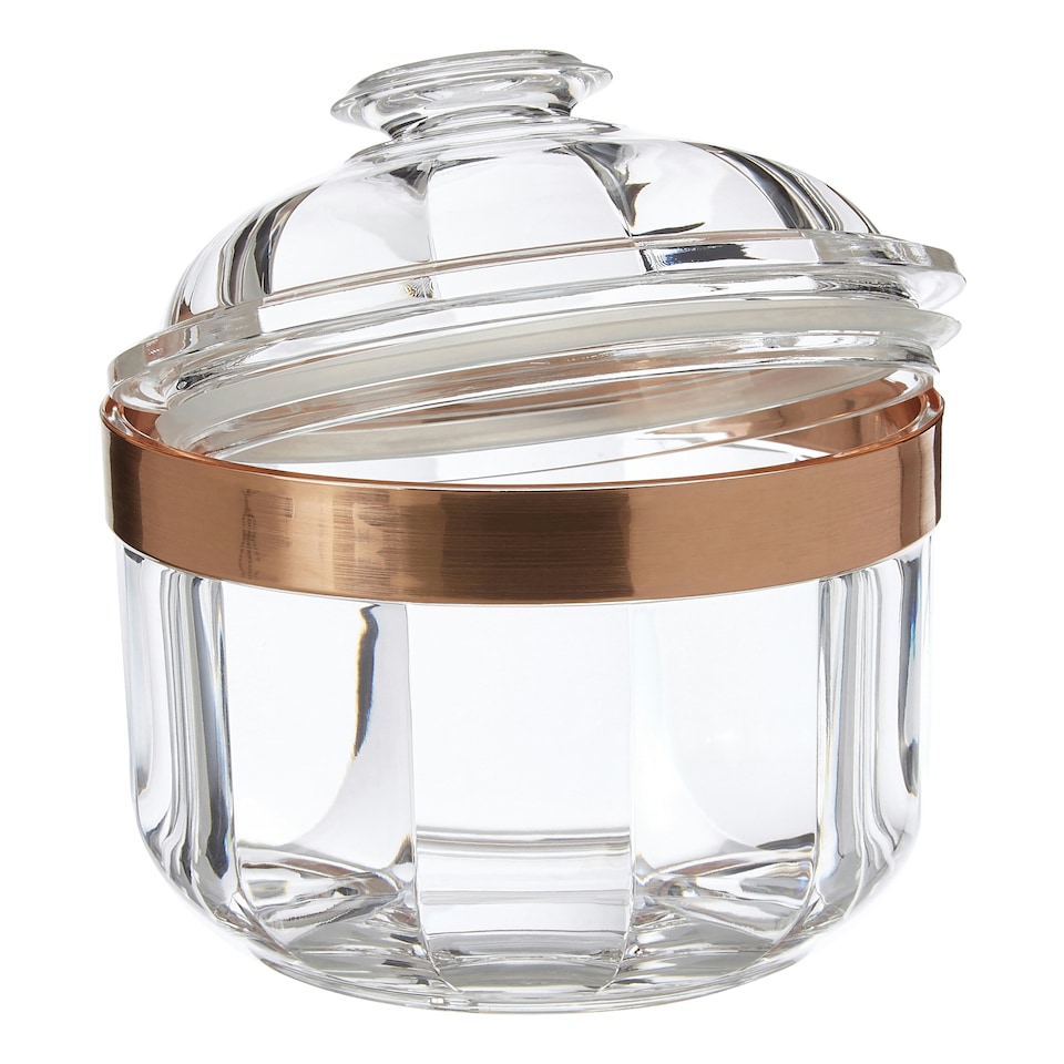image 1 of Maison by Premier Small Rose Gold Acrylic Canister