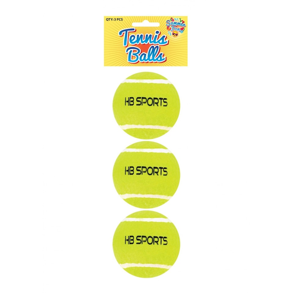 image 1 of Henbrandt Tennis Balls (Pack of 3) - Green - One Size