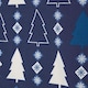 image 4 of Homescapes Blue Winterland Christmas Apron | Blue | One Size