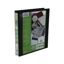 Elba Panorama A4 Presentation Binder 25mm 4 D Ring Black Pack of 6 400008414