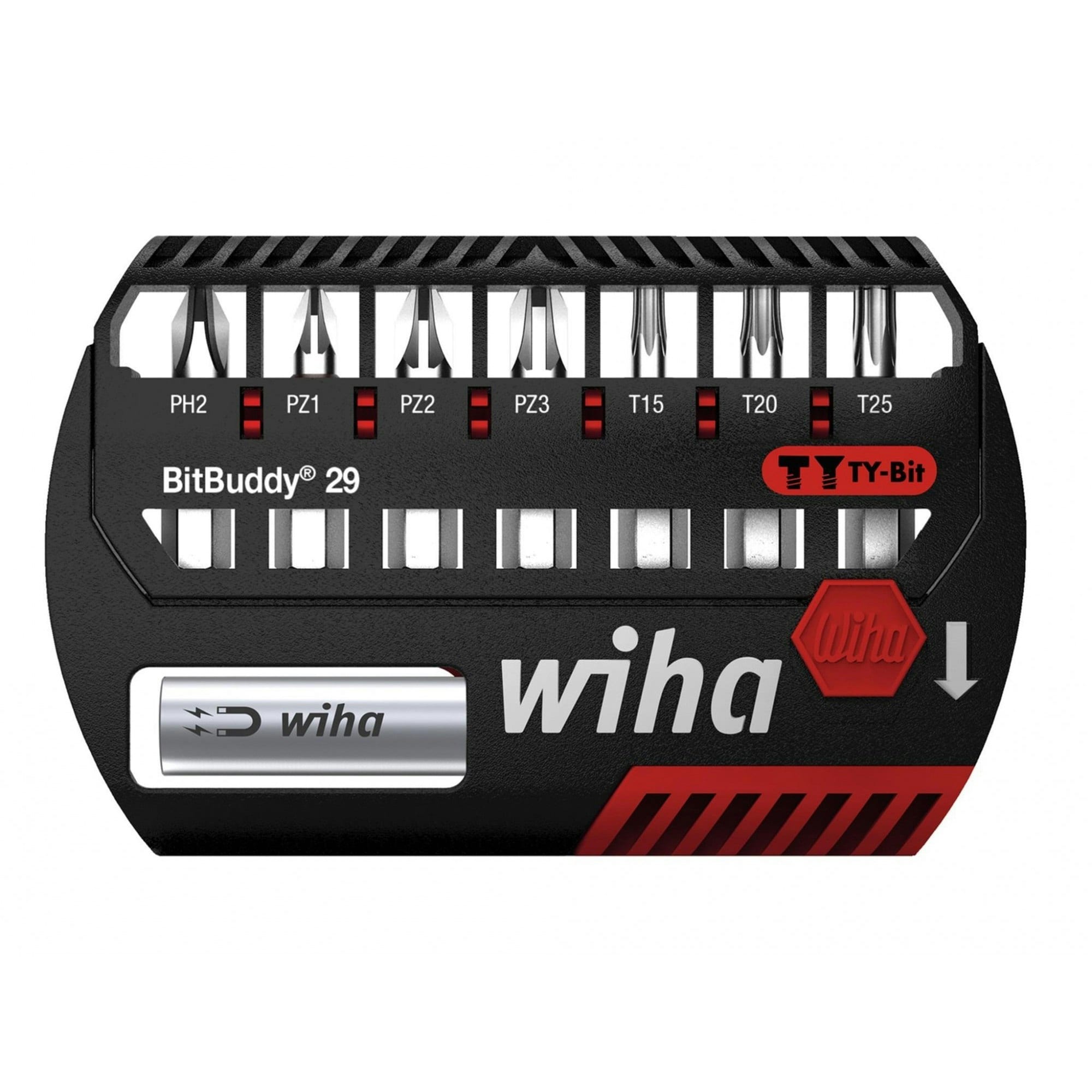 Wiha Bitbuddy Ty Bit Set, 8 Piece - Multi Colour - One Size