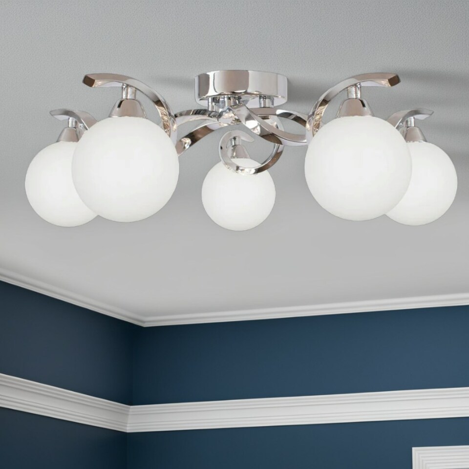 image 1 of Bombo 5 Light Semi Flush Ceiling Light