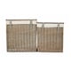 image 2 of Set of 2 Boutique Antique Wash Storage Laundry Wicker Basket | Brown | Brown