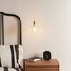 image 1 of ValueLights Lucrezia Gold Ceiling Pendant Light with Clear Frilled Glass Shade