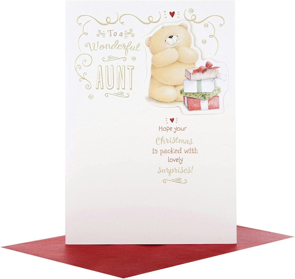 image 1 of Aunt Christmas Card from "Forever Friends"