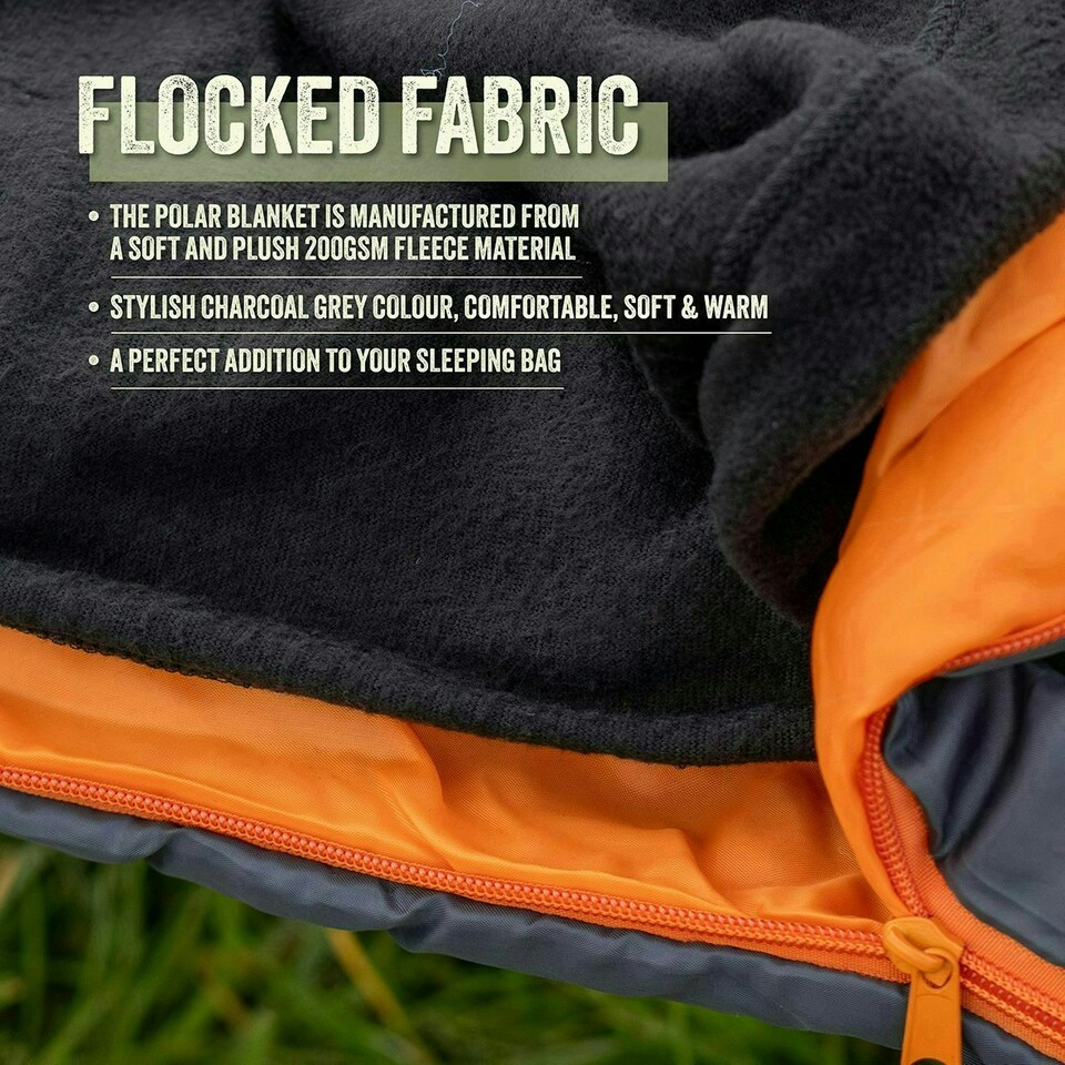 image 1 of Milestone Camping 26020 Fleece Sleeping Bag Liner