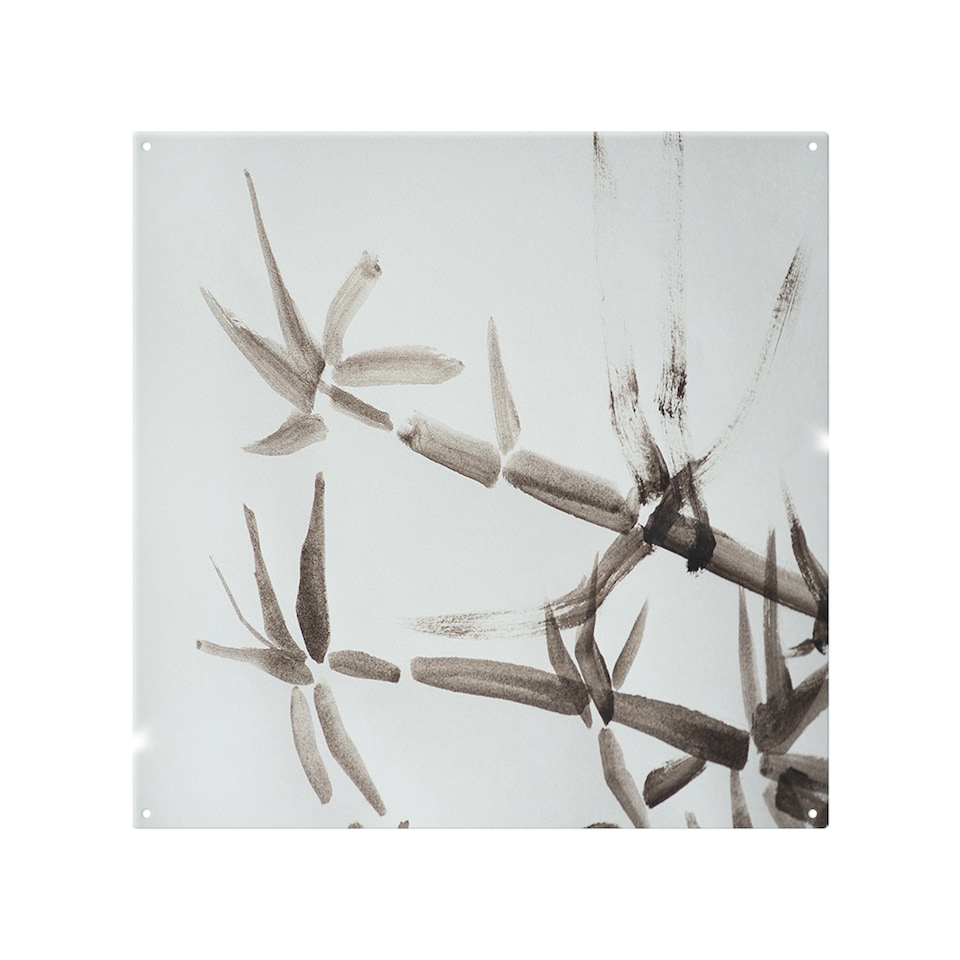 image 1 of Japanese painting of bamboo Designer Splash Back | White