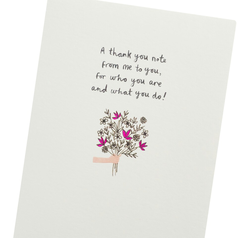 image 1 of Thank You Card - Kindred Hand Bouquet