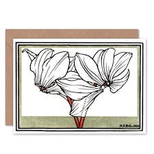 Cyclamen Julie De Graag Art Blank Just to Say Card