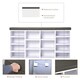 image 9 of Multi-Storage Shoe Rack w/ 14 Compartments Cushion Moving Shelves for Home Yellow
