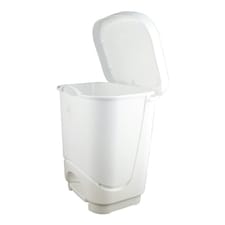 Tontarelli Pedal Bin - White - One Size