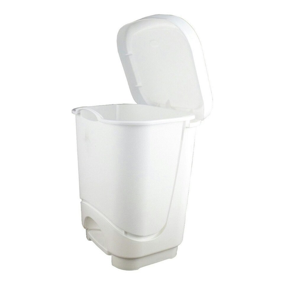 Tontarelli Pedal Bin - White - One Size