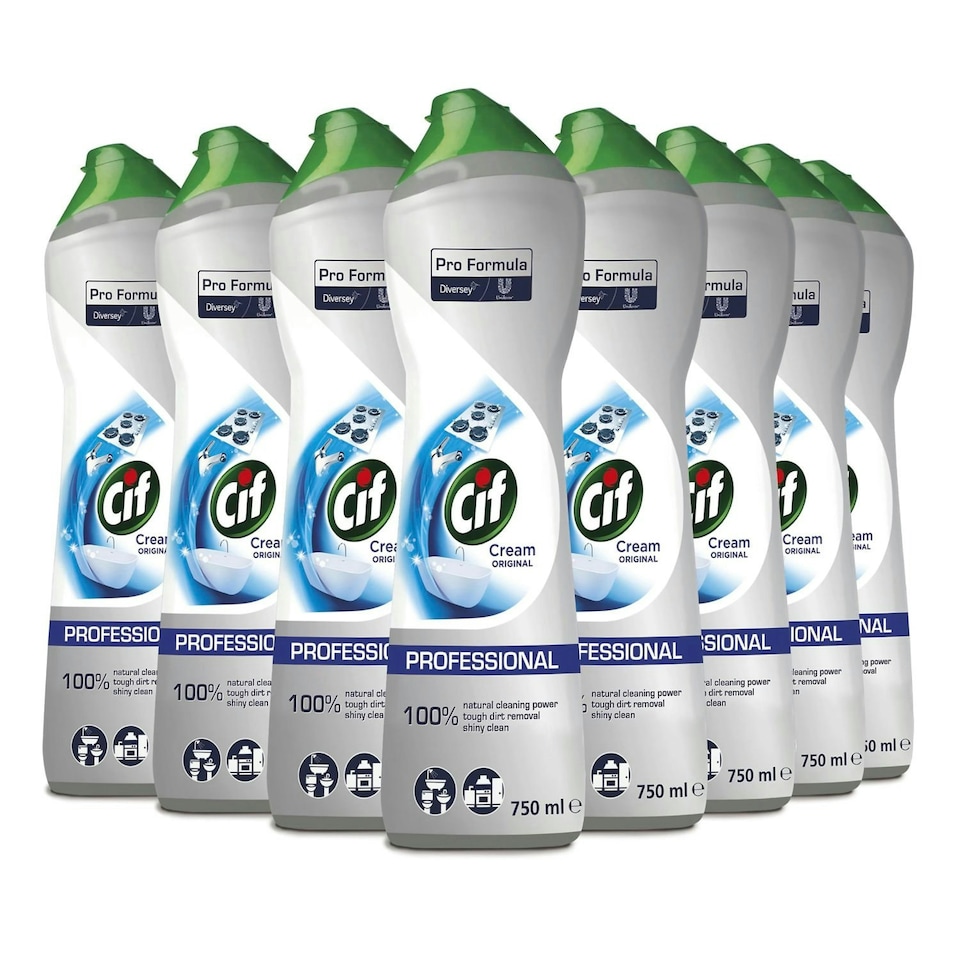 CIF Professional Cream Cleaner - 750ml - Pack of 8
