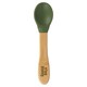 image 1 of Tiny Dining Bamboo Silicone Tip Spoon - Olive Green