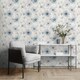image 2 of Muriva Lissa Flowers Wallpaper - Blue - 10m x 53cm Blue