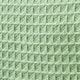 image 6 of Homescapes Organic Cotton Waffle Baby Blanket Sage Green - 90 x 112 cm | Green