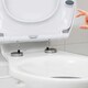 image 2 of Marco Paul White Plastic Oval Toilet Seat 18"