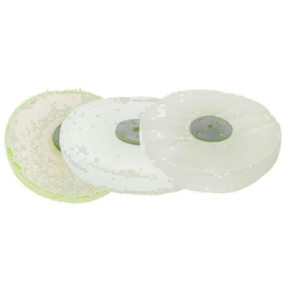 image 1 of Coarse / Medium / Final G Mops Polishing Sisal Floppy Mop 10" x 1" 2 Section 3pc