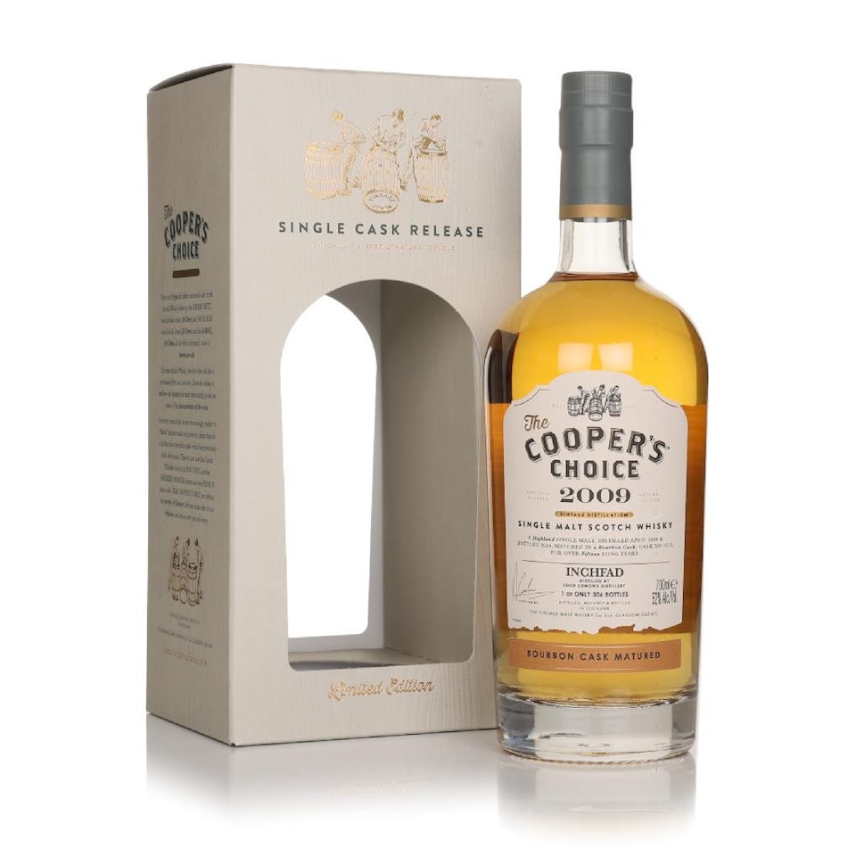 image 1 of Inchfad 15 Year Old 2009 cask 1012 - The Coopers Choice The Vintage Malt Whisky Co. | Clear