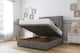 image 2 of Sloomy Kansas Slate Naples Ottoman Bed Base With 26" Strutted Headboard 5' King | Grey | Slate | King | 1