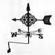 image 2 of Traditional Weathervane Arrow - Steel - L39 x W41 x H83 cm - Black
