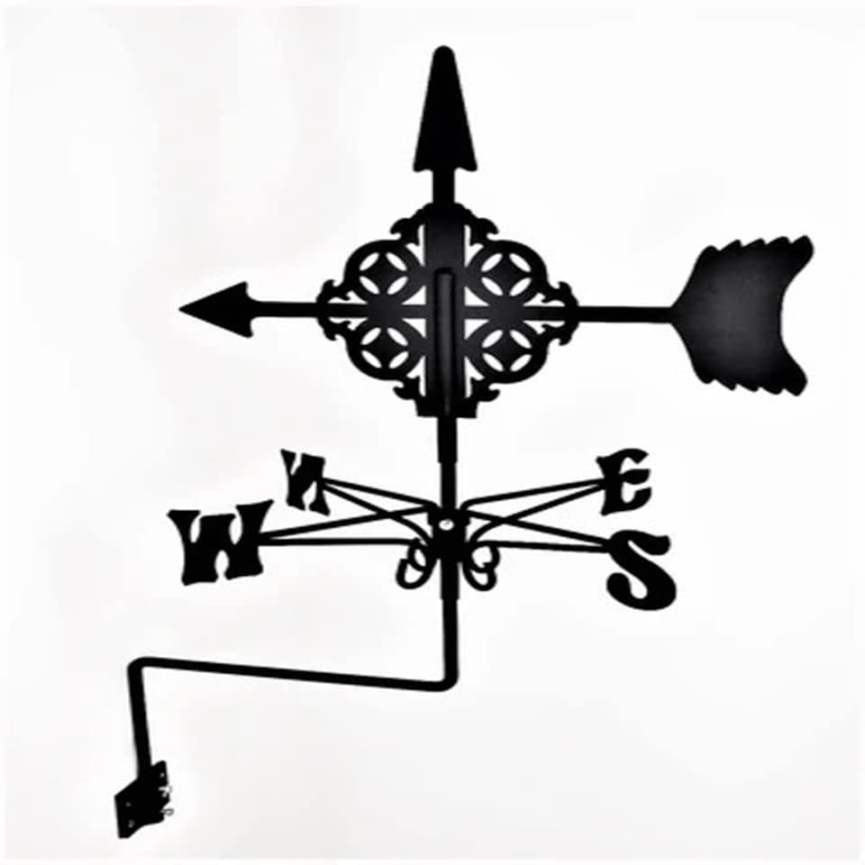 image 1 of Traditional Weathervane Arrow - Steel - L39 x W41 x H83 cm - Black