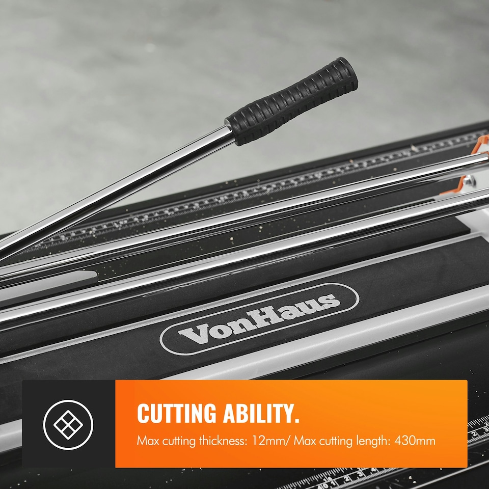image 1 of VonHaus Manual Tile Cutters for Ceramic Tiles, Glazed Floor & Wall