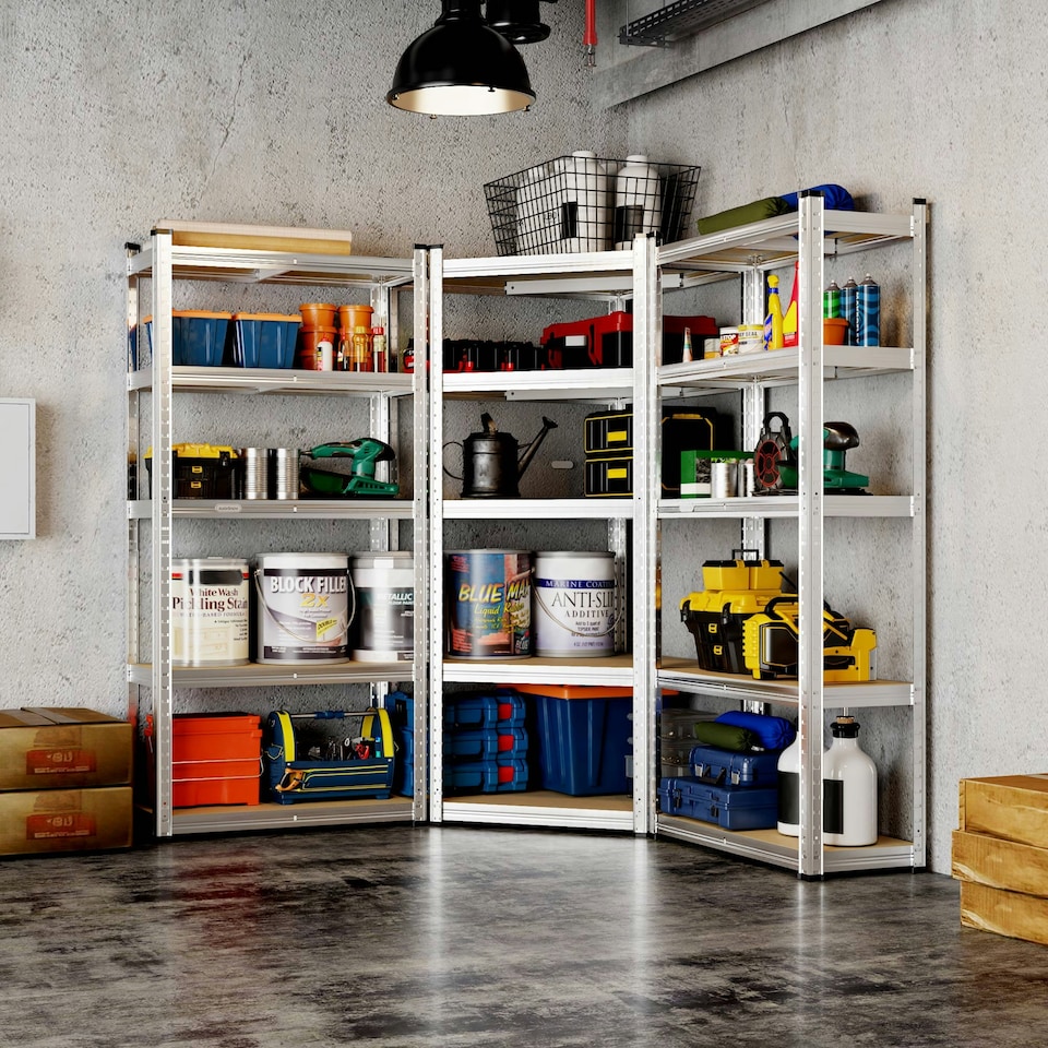 image 1 of VonHaus Heavy Duty 1.5m 5 Tier Garage Shelving Unit