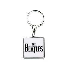 Keyring Metal - The Beatles - Logo (White) - BEATLES