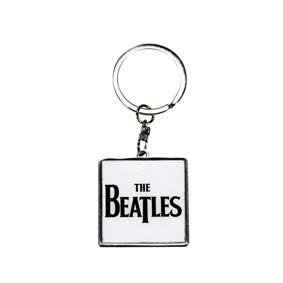Keyring Metal - The Beatles - Logo (White) - BEATLES