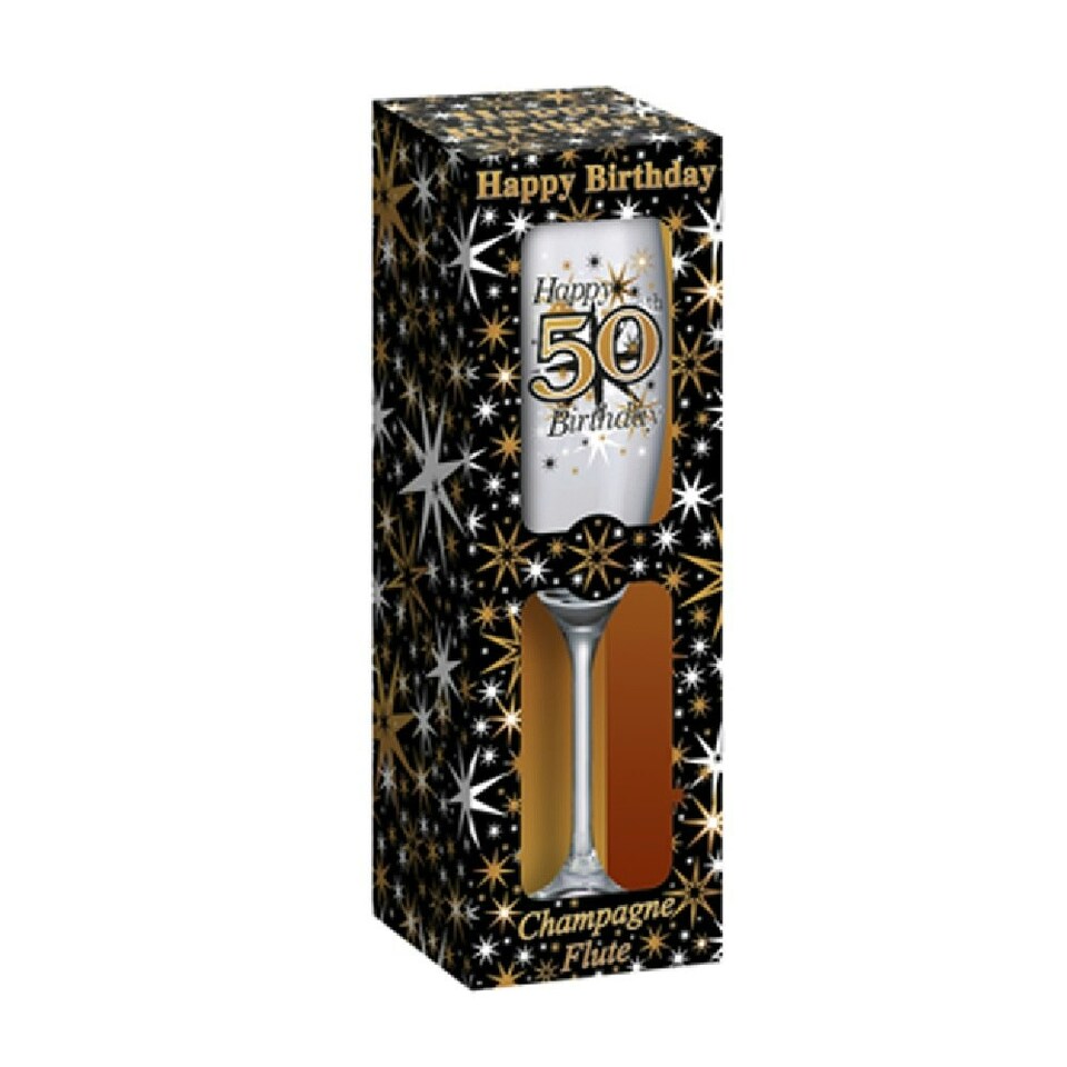 image 1 of Simon Elvin Keepsakes 50th Champagne Flute - Clear - One Size
