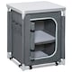 image 1 of Outsunny Outdoor 2-shelf Camping Cupboard Kitchen Station Cook Table Aluminum