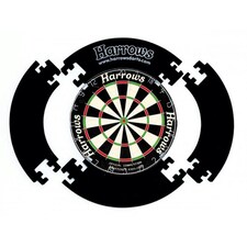 Harrows Dartboard Surround - Black/White - One Size