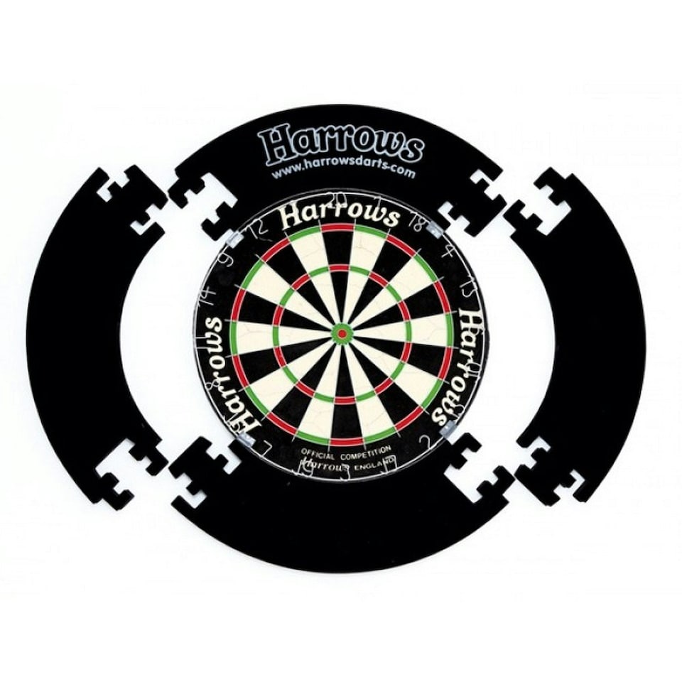 Harrows Dartboard Surround Black/White One Size Tesco Groceries