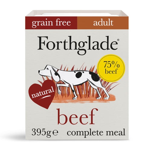 Forthglade Grain Free Beef, Sweet Potato and Vegetables Adult Wet Dog Food - 3 x 395g