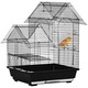 image 6 of PawHut Metal Bird Cage, With Plastic Perch, Swing Ring, Handle, 39 x 33 x 47cm